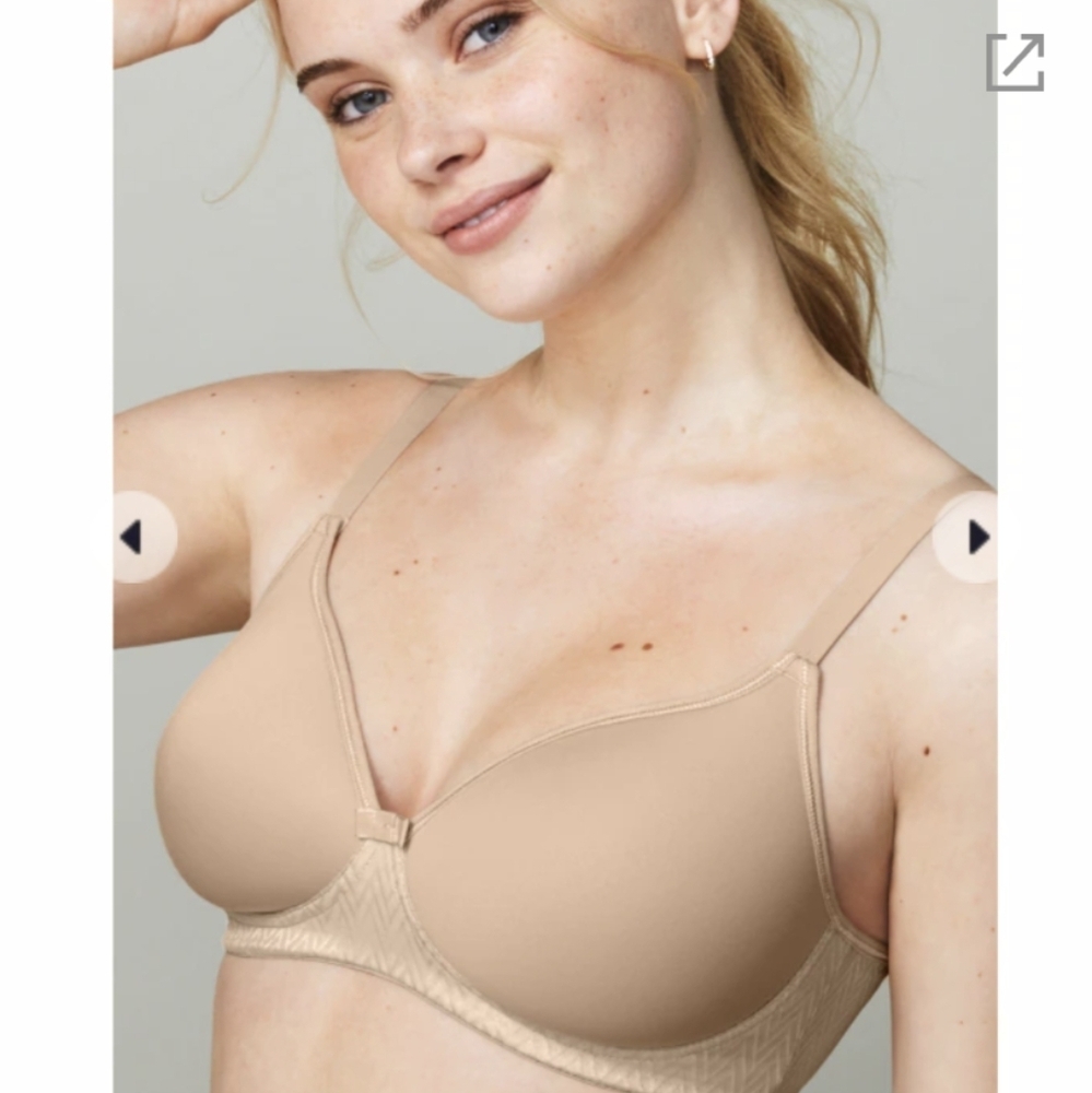 WonderBra Breathable Cups Wirefree Bra nude beige 36B